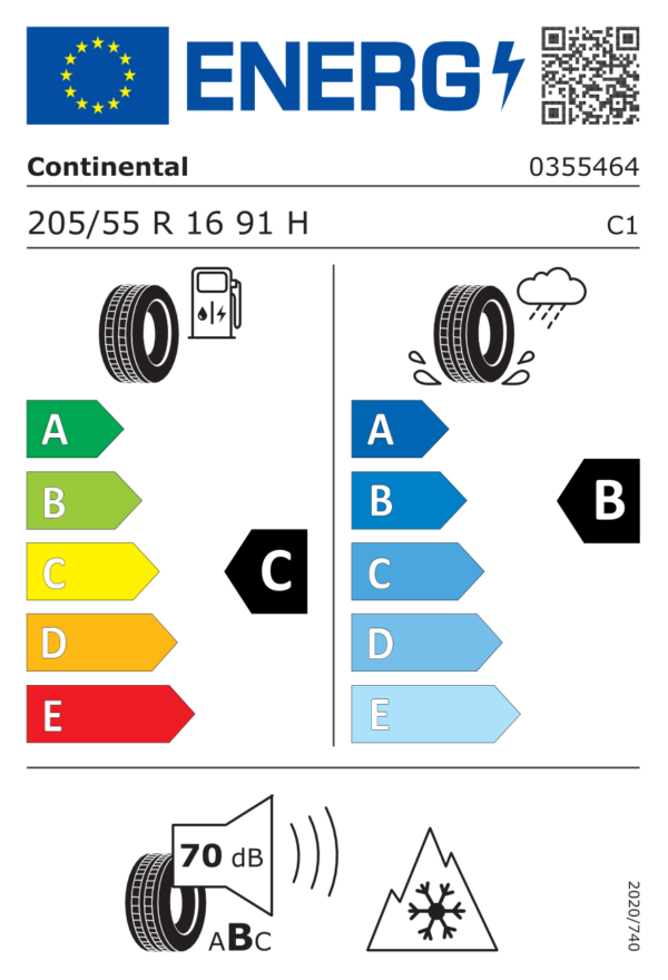 Continental WinterContact TS 870 205/55 R16 91H EVc - Image 3